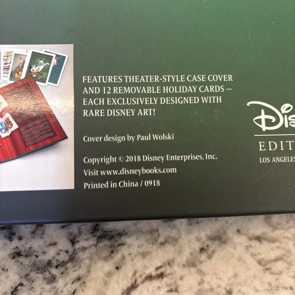 The Disney Christmas Card Book, 2018, Disney Fan Club 2018 All Cards In Book